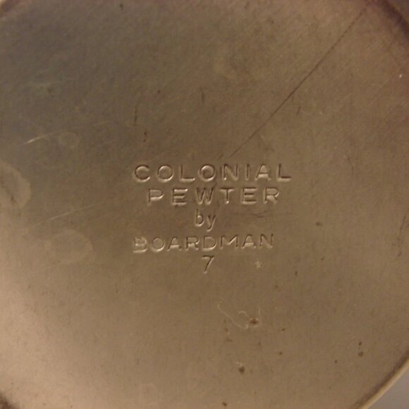 Vintage Pewter Trophy 1963 Colonial Pewter Boardman Royal Cdn Yacht Club Boat - Picture 8 of 11